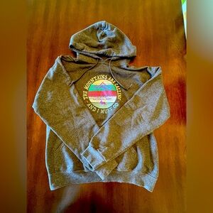 Jerzees Gray Hoodie with Vibrant Graphic